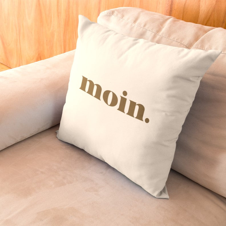 Kissen "edles moin" - Strandherz