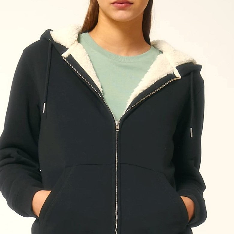 Sonderedition: Sherpa-Jacke "Moin Meerleben" - Strandherz