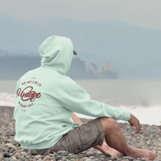 Unisex Premium Hoodie "Vintage Nordsee" - Strandherz